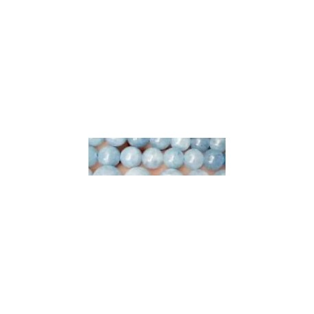 Edelsteen 8mm Aquamarijn grijs.blauw 38cm
