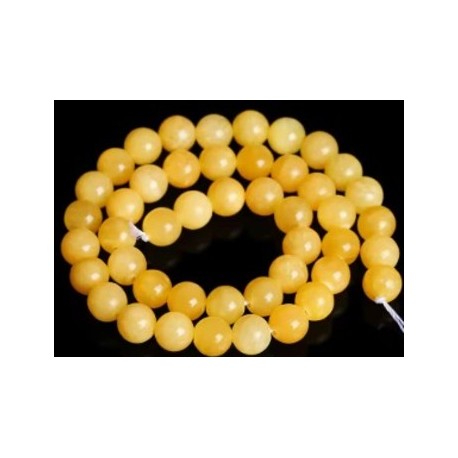 Edelsteen 6mm Jade geel 38scm