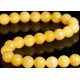 Edelsteen 8mm Jade geel 38scm