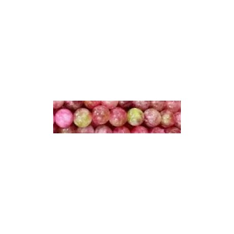 Edelsteen 8mm Toermalijn Watermelon 38scm