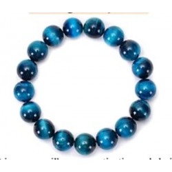 Edelsteen 8mm Tijgeroog blauw armband