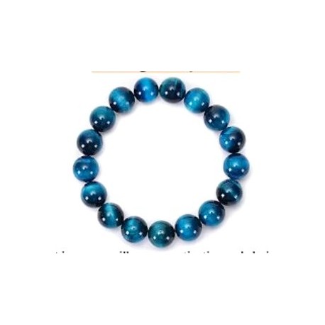 Edelsteen 8mm Tijgeroog blauw armband