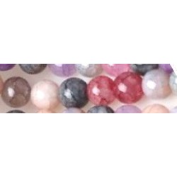 Edelsteen 6mm Jade crack mix ca. 45st