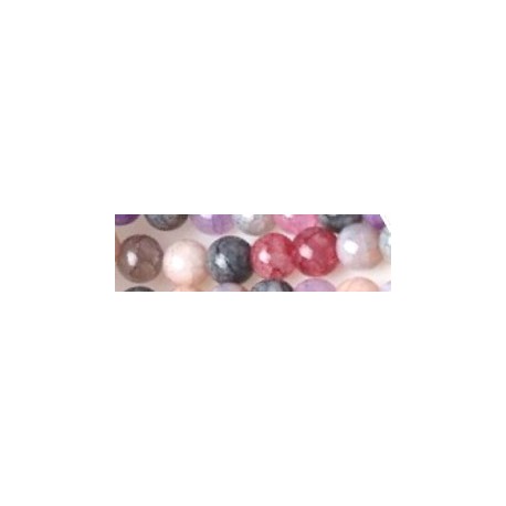 Edelsteen 6mm Jade crack mix ca. 45st