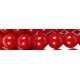 Imm edelsteen 10mm red coral ca 37cm.