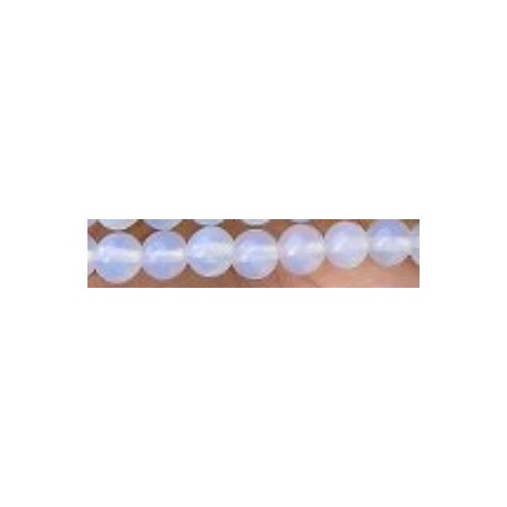 Edelsteen White Opal 8mm streng ca 47st.