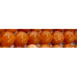 Edelsteen Oranje zonnesteen 8mm streng ca 47st.