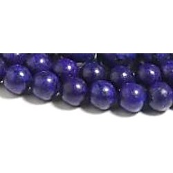 Edelsteen 6mm lapis lazuli. ca 38cm.