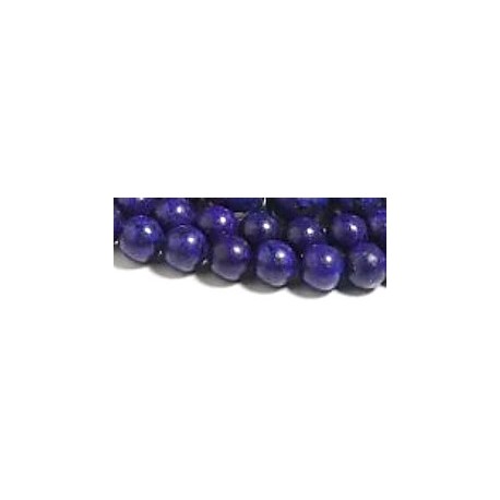 Edelsteen 6mm lapis lazuli. ca 38cm.