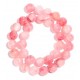Edelsteen 6mm persian jade pink/red ca 38cm.