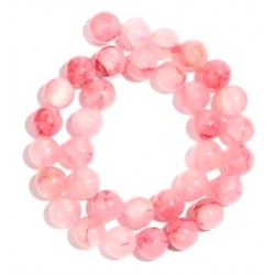 Edelsteen 6mm persian jade pink/red ca 38cm.