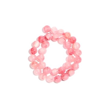 Edelsteen 6mm persian jade pink/red ca 38cm.