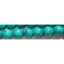 Edelsteen 6mm Turkoois groen ca 38cm.