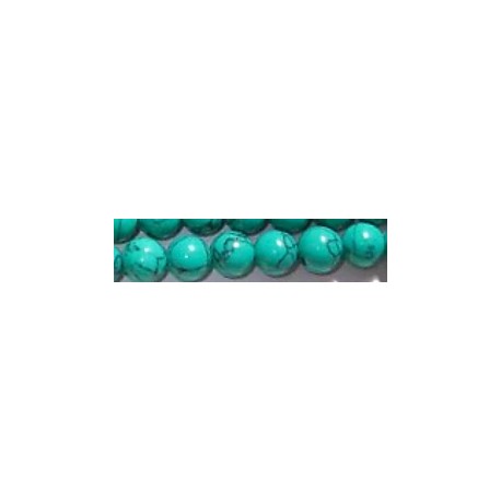 Edelsteen 6mm Turkoois groen ca 38cm.
