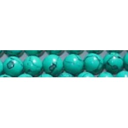 Edelsteen 8mm Turkoois groen ca 38cm.