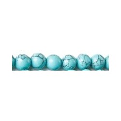 Edelsteen 4mm blauwe turqoise cs. 38cm.
