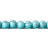 Edelsteen 4mm blauwe turqoise cs. 38cm.