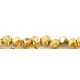 Edelsteen 4mm Gold Plated facet Hematiet 95st.