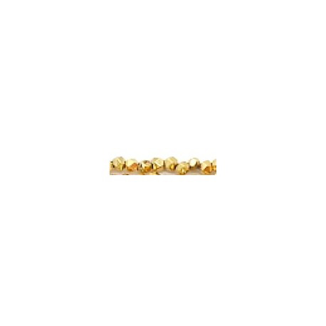Edelsteen 4mm Gold Plated facet Hematiet 95st.