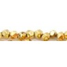 Edelsteen 4mm Gold Plated facet Hematiet 95st.