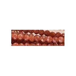 Edelsteen 4mm Gold sandstone faceted ca 90st.