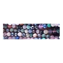 Edelsteen 4mm Mix edelsteen faceted ca 85st.