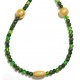 Ketting met ijskralen groen/geel