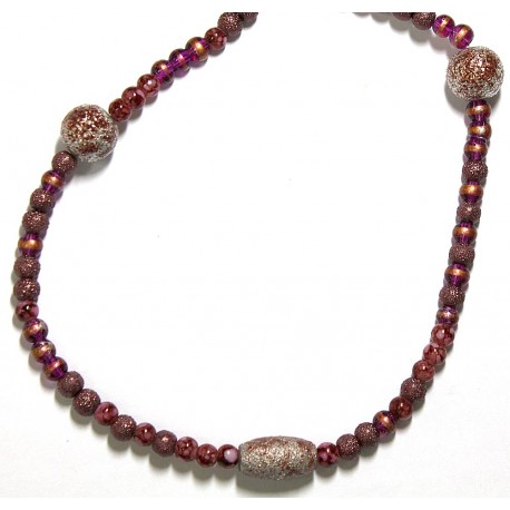 Ketting met ijskralen choco