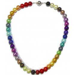 Pakket regenboog collier met magneetsltuing