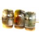 Glaskraal ovaal 20mm transp/bruin gemelleerd 10st.