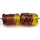 glaskraal 12mm ton geschroefd d.rood/geel 10st