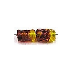 glaskraal 12mm ton geschroefd d.rood/geel 10st