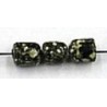 glaskraal ton 6x5mm bruin/groen gemarmerd ca.25