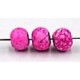 glaskr. rond 5mm rose gemarmerd ca.25 st.