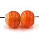 glaskr. rond 9mm oranje gemarmerd 10st.