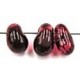 glasdruppel 4x9mm bordeaux transp. gemarmerd 25st