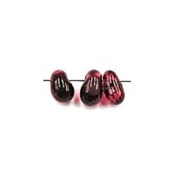 glasdruppel 4x9mm bordeaux transp. gemarmerd 25st