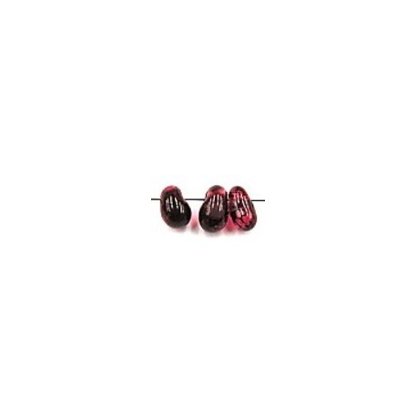 glasdruppel 4x9mm bordeaux transp. gemarmerd 25st