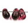 glasdruppel 4x9mm bordeaux transp. gemarmerd 25st