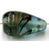 glaskr. druppel 21x13mm aqua bewerkt p.st