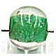 glaskraal rond 8mm transp. groene kern 25st