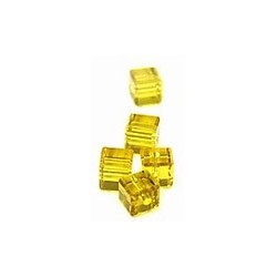 kubus kristal 4mm topaas per 5