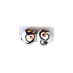 Glaskraal rond 12-14mm wit bewerkt 5st