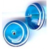 Glaskr. schotel 17x11mm transp. helderblauw 5st UL