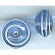 Glaskraal schotel 17x11mm transp. lichtblauw 5st