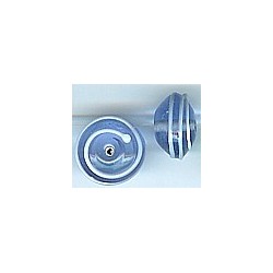 Glaskraal schotel 17x11mm transp. lichtblauw 5st