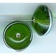 Glaskraal schotel 17x11mm transp. groen 5st