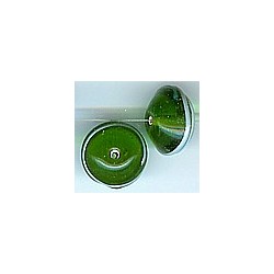 Glaskraal schotel 17x11mm transp. groen 5st