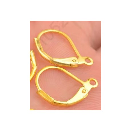 Oorhaakjes 16mm met scharnier 925 zilver p.p.
