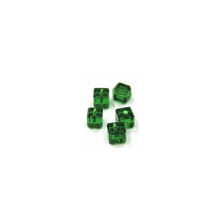 kubus kristal 4mm smaragd per 5
